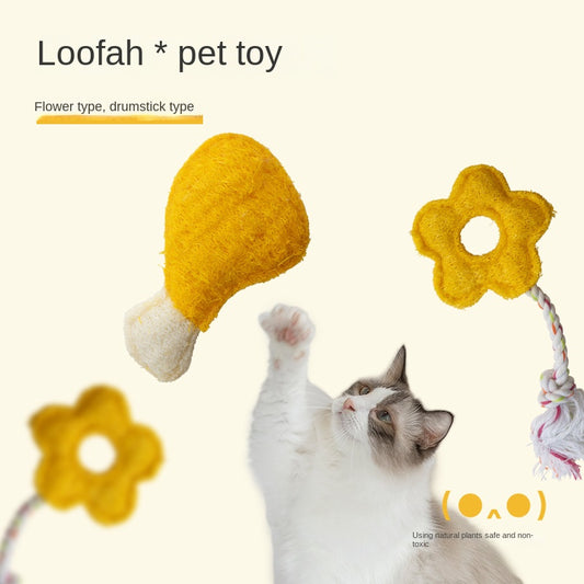 SnortSquad - Loofah Cat Toy: Natural & Engaging Cat Entertainment