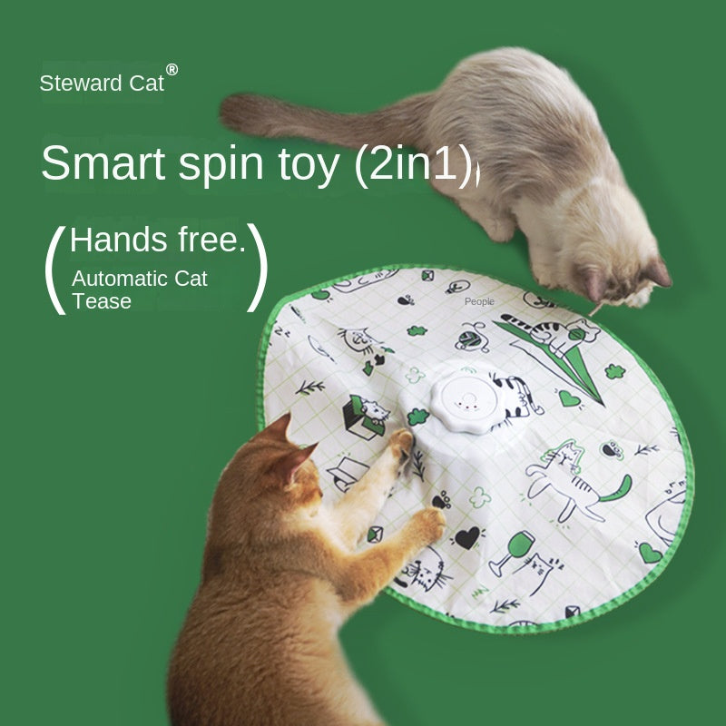 SnortSquad - Automatic Turntable Cat Teaser: Interactive Cat Entertainment