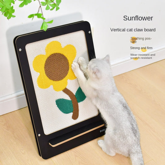 SnortSquad - L - Type Vertical Folding Cat Scratch Board: Stylish & Functional Feline Fun