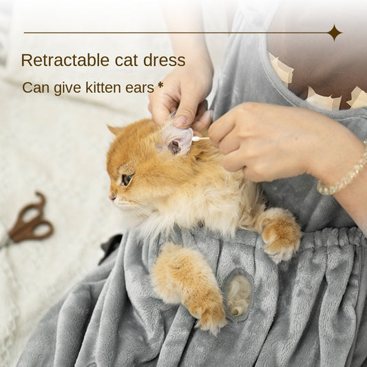 SnortSquad - Flannel Cat Petting Shirt: Comfort & Convenience for Cat Owners