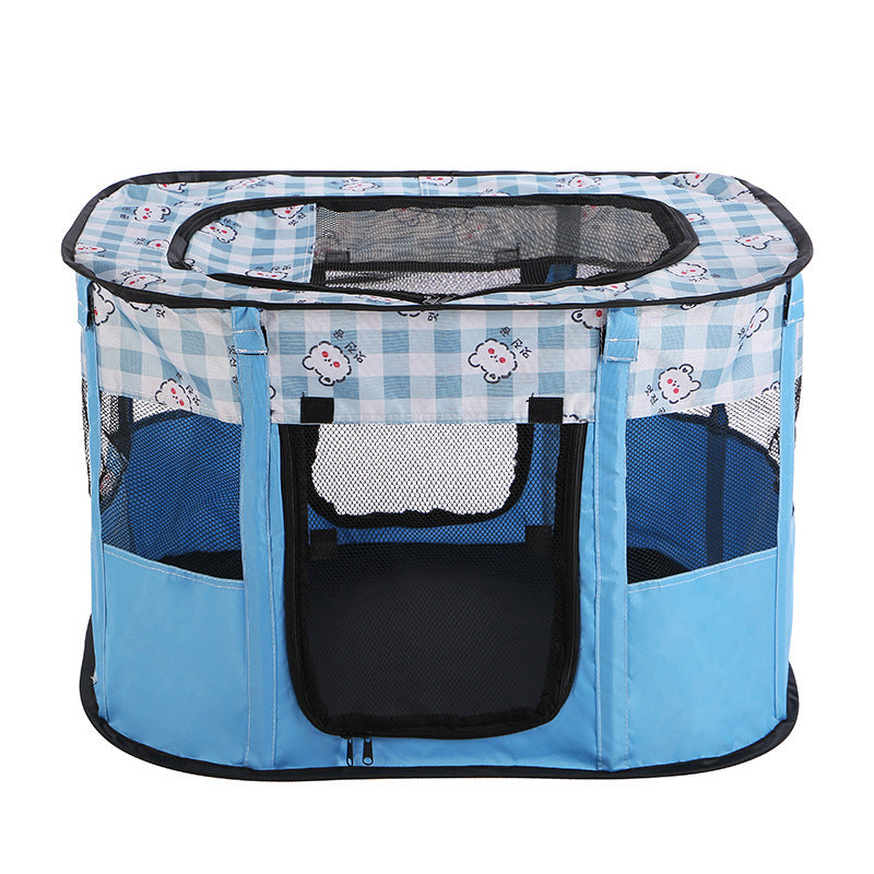 SnortSquad - Folding Puppy Dog Cat Cage: Convenient & Secure Pet Housing