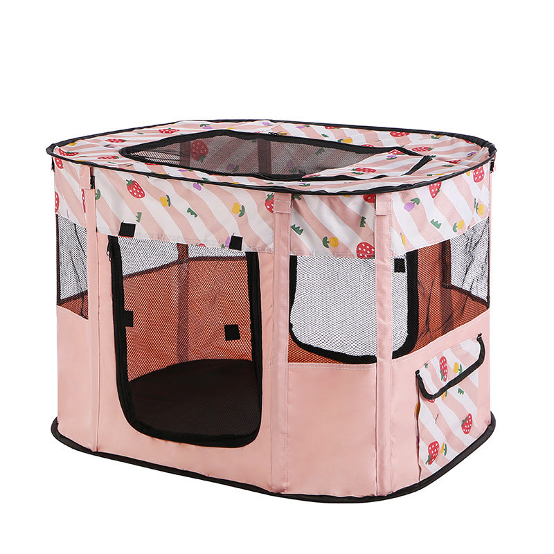 SnortSquad - Folding Puppy Dog Cat Cage: Convenient & Secure Pet Housing