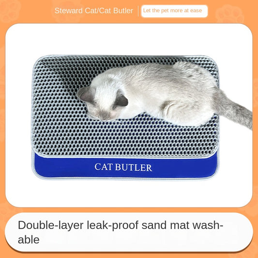 SnortSquad - Double Layer Filter Cat Litter Mat: Practical & Hygienic Cat Essential