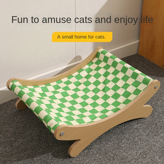SnortSquad - Summer Cat Rocking Bed: Cool & Fun Feline Retreat
