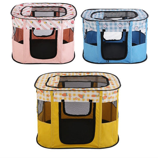 SnortSquad - Folding Puppy Dog Cat Cage: Convenient & Secure Pet Housing