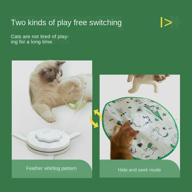 SnortSquad - Automatic Turntable Cat Teaser: Interactive Cat Entertainment