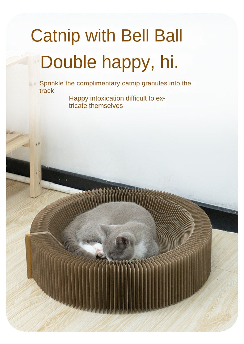 SnortSquad - Foldable Pet Cat Nest: Convenient & Comfortable Cat Retreat