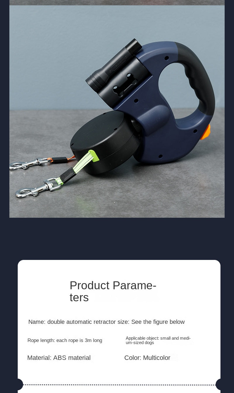 SnortSquad - Dog Automatic Retractable Dog Leash: Convenient & Versatile Pet Accessory