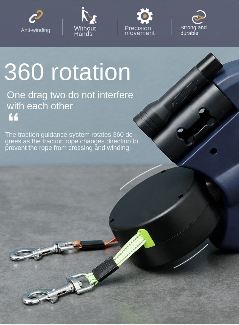 SnortSquad - Dog Automatic Retractable Dog Leash: Convenient & Versatile Pet Accessory