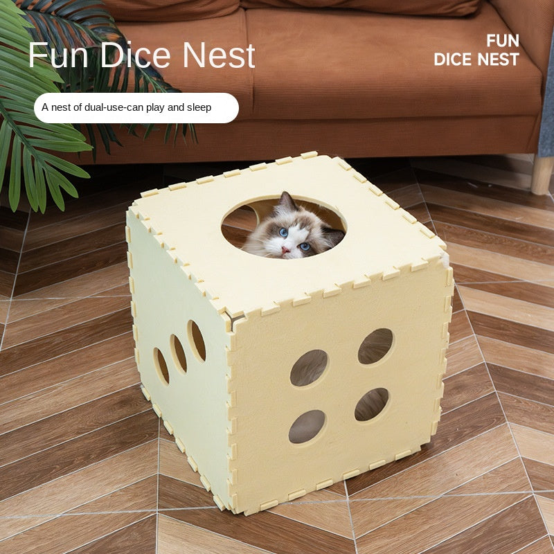 SnortSquad - Removable and Washable Folding Cat House: Practical & Comfortable Cat Shelter